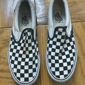 Checkered Van Slip On Sneakers